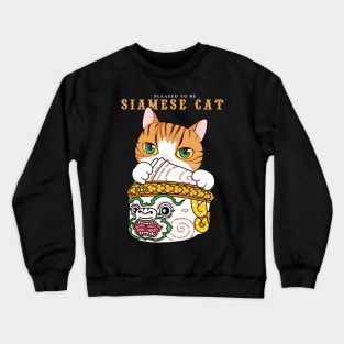Pleased To Be Siamese Cat Crewneck Sweatshirt